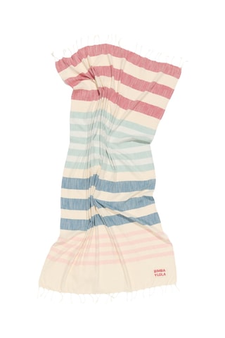 Badlaken - Beige en Rood - 100 x 170 cm