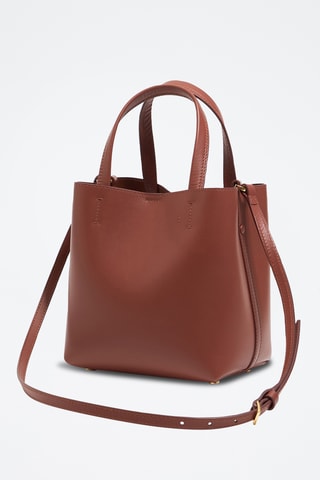 Borsa a mano in pelle - Marrone