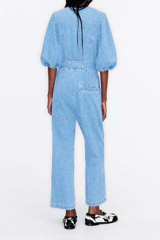 Tuta in jeans - Azzurro