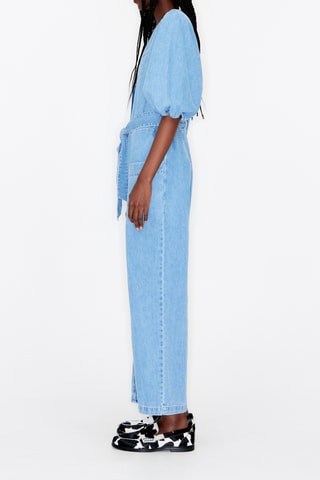 Tuta in jeans - Azzurro