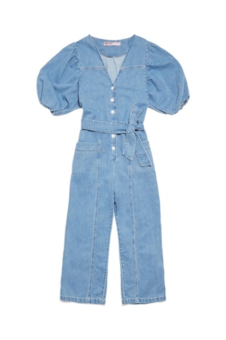 Tuta in jeans - Azzurro