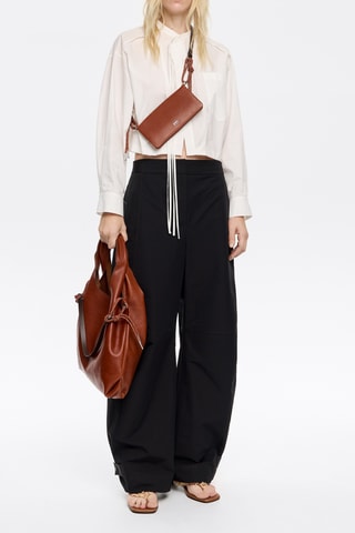 Portafoglio in pelle - Marrone