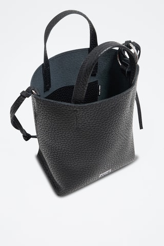 Borsa a mano in pelle - Nero