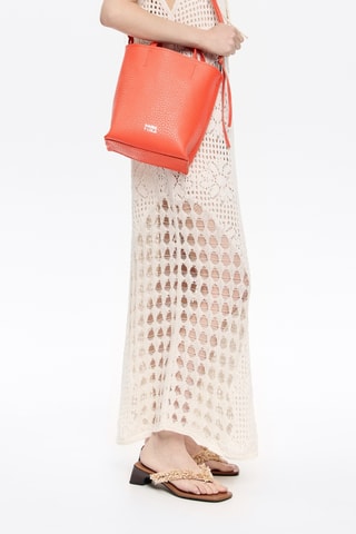 Borsa a mano in pelle - Arancione