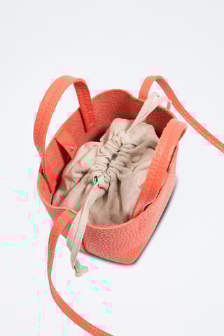 Borsa a mano in pelle - Arancione