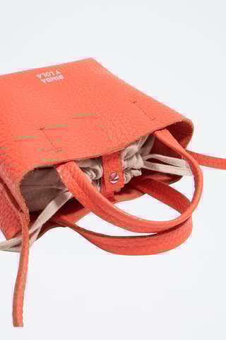 Borsa a mano in pelle - Arancione