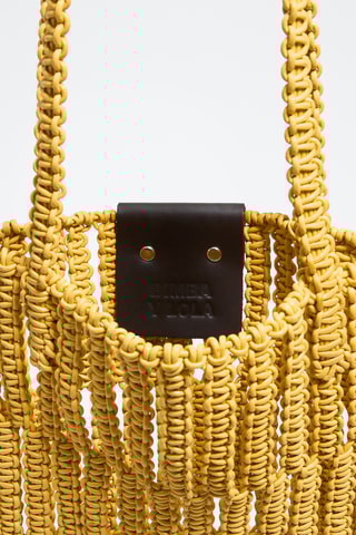 Leren Handtas - Geel