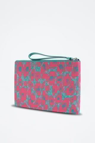 Clutch - Roze en Turquoise