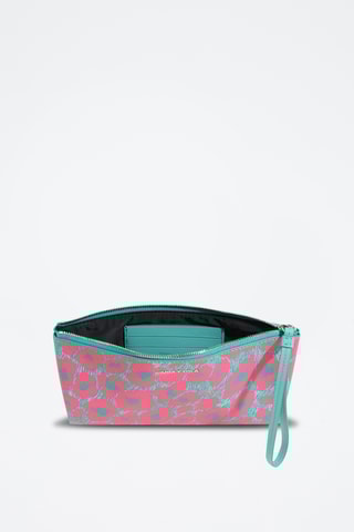 Clutch - Roze en Turquoise