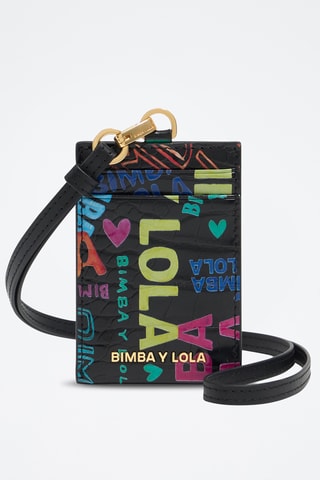 Portacarte in pelle - Nero