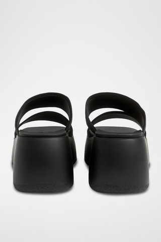 Platform Muiltjes - Zwart