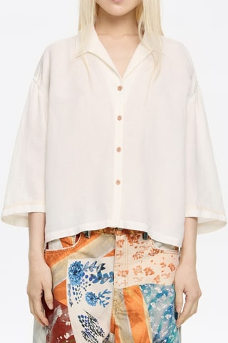 Camicia in lino - Bianco