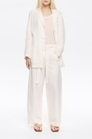 Pantaloni in lino - Panna