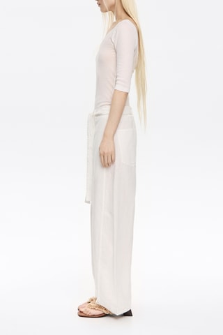 Pantaloni in lino - Panna