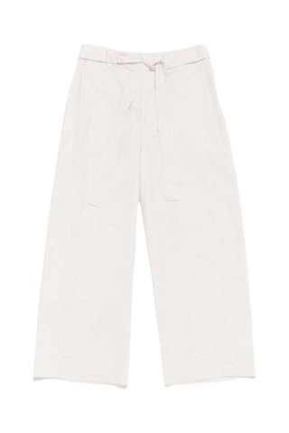 Pantaloni in lino - Panna