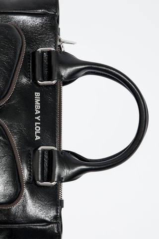 Borsa a mano in pelle - Nero