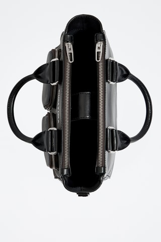 Borsa a mano in pelle - Nero