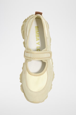 Nubuck Mary Janes - Beige