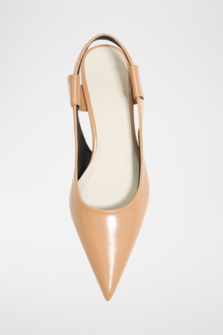 Leren Pumps - Beige