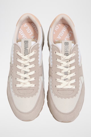 Leren Sneakers - Beige