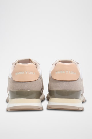 Leren Sneakers - Beige