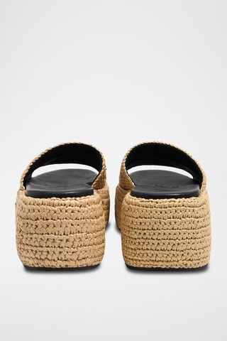 Platform Muiltjes - Beige