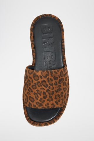 Platform Nubuck Muiltjes - Bruin