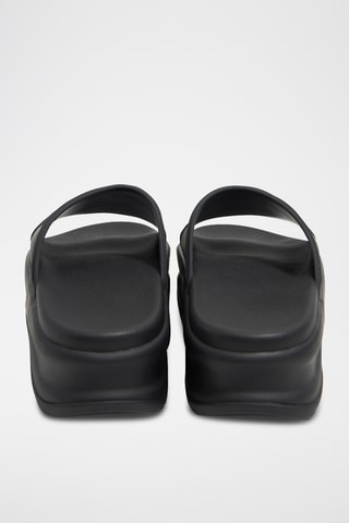 Platform Muiltjes - Zwart