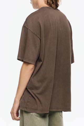 T-shirt oversize - Marrone