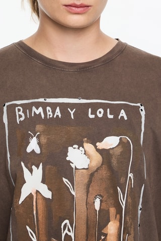 T-shirt oversize - Marrone