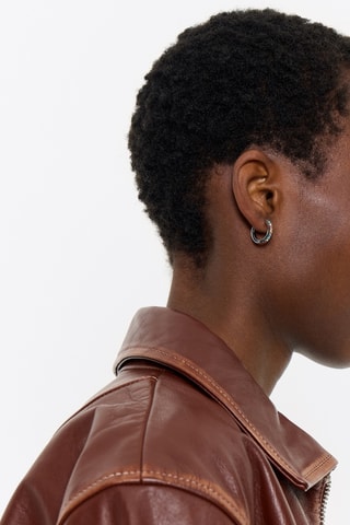 Orecchini a cerchio - Argentato