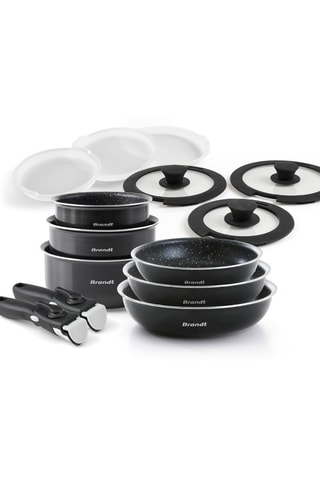 Batterie de cuisine Silicone knob ceramic - 14 pièces