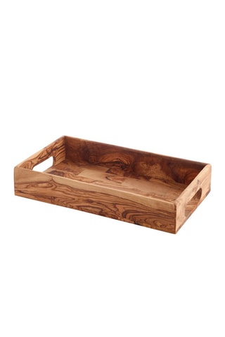 Vassoio in legno di ulivo - 38 x 23 x 6,5 cm
