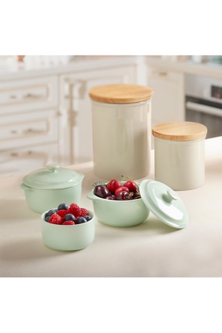 2 x contenitore salvafreschezza in ceramica - 1,3 l