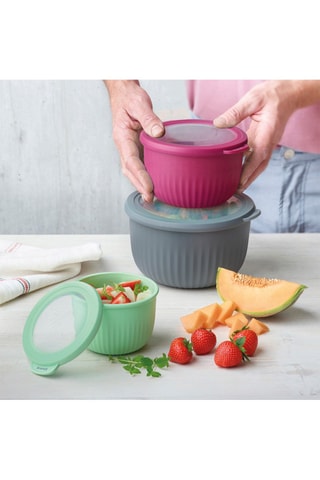 4 contenitori salvafreschezza - 2200 ml / 1250 ml / 730 ml / 360 ml