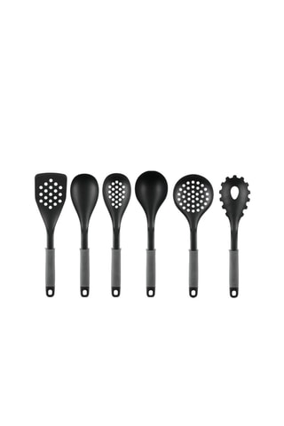 6 utensili da cucina con supporto