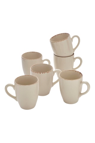 6 mug in ceramica - 30 cl