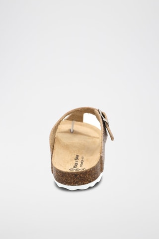 Slippers Zalmkleurig en Bordeauxrood