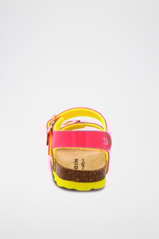 Gelakte Sandalen Fuchsia