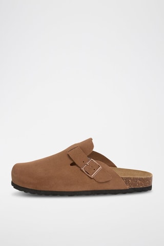 Sabots en nubuck - Marron
