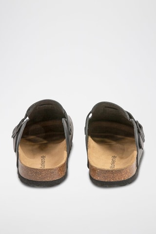 Sabots en cuir - 
Noir