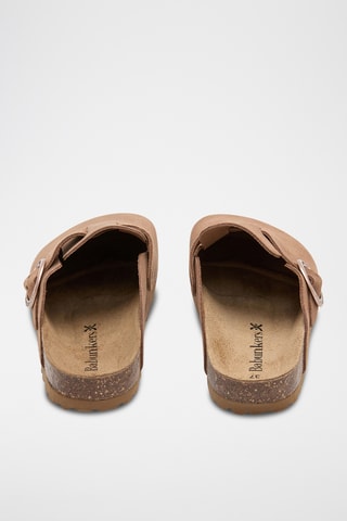 Sabot in pelle scamosciata - Marrone