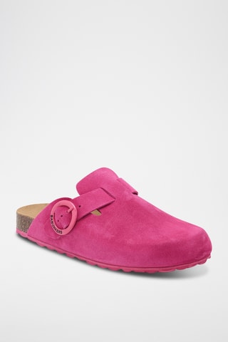 Nubuck Clogs - Fuchsia