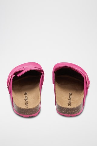 Nubuck Clogs - Fuchsia