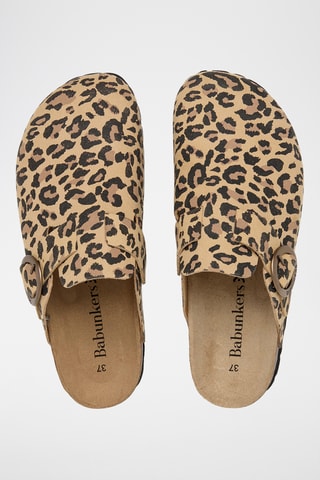 Sabot in pelle scamosciata - Marrone