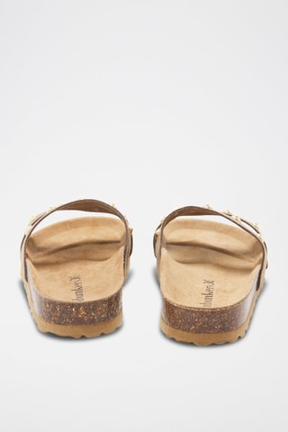 Mules en cuir - 
Marron