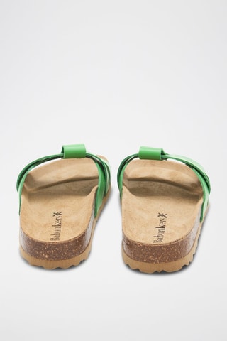 Mules en cuir - 
Vert