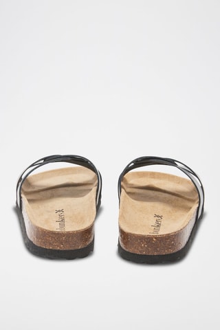 Mules en cuir - 
Noir