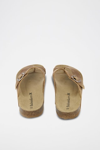 Mules en cuir 
Marron