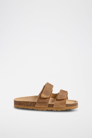 Mules en cuir Rosso Marron clair